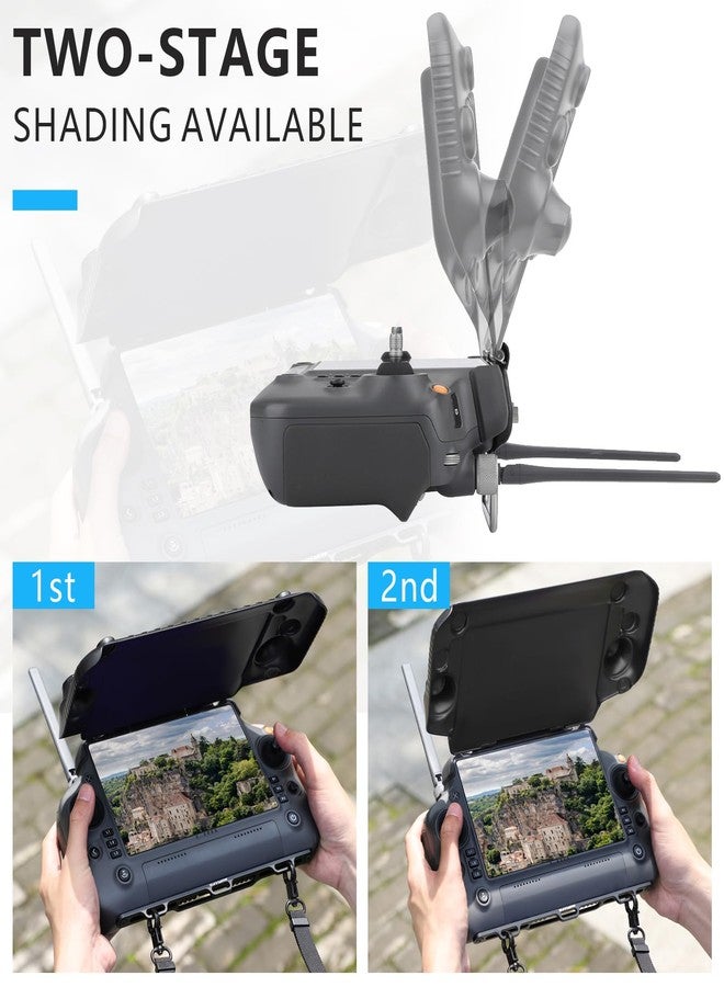 اف بي في توسكاي مجموعة 3 في 1 من واقي الشمس RC Plus + واقيان للشاشة + حبل تعليق للرقبة لطائرة DJI RC Plus، متوافقة مع طائرات DJI Inspire 3 / Agras T20P T25 T40 T50 / Matrice M30 M30T / Matrice 350 RTK - Image 3